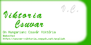 viktoria csuvar business card