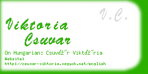 viktoria csuvar business card